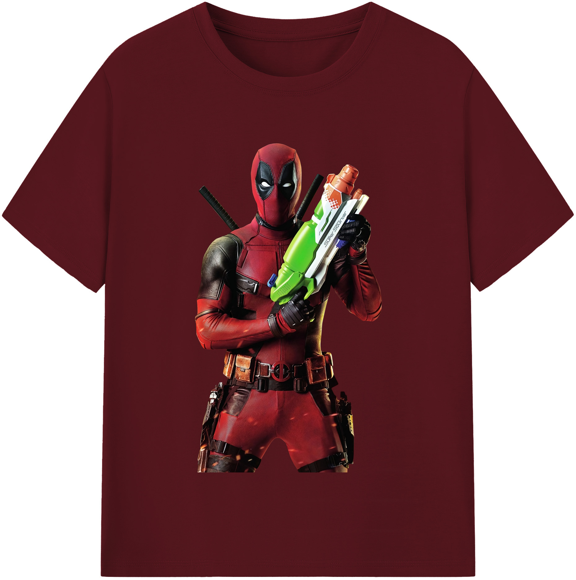 （画像用） Deadpool デッドプール 綿100％半袖Tシャツ（フロントプリント）